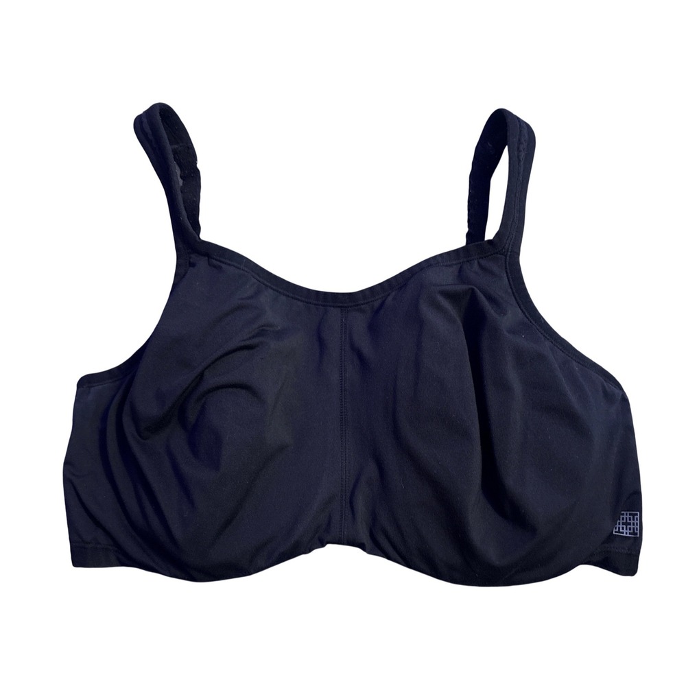 Natori Yogi 731050 High Impact Convertible Sports Bra Black Full Figure 38DD
